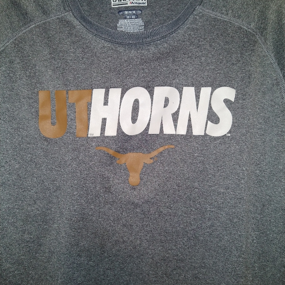 Majestic Section 101 University of Texas Longhorns Tee Shirt Men's sz Medium. - Picture 5 of 5